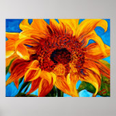 CurlingIn de zon Poster (Voorkant)