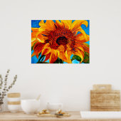 CurlingIn de zon Poster (Keuken)