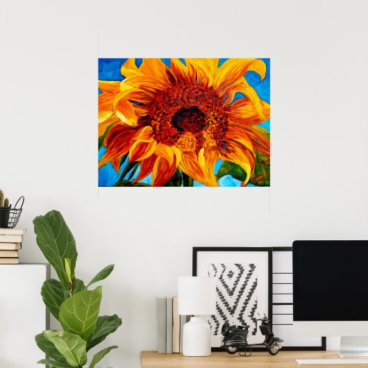 CurlingIn de zon Poster (Thuiskantoor)