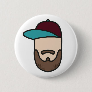 Curlingseb-knop wit ronde button 5,7 cm