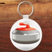 Curlingsteen Sleutelhanger (Voorkant)