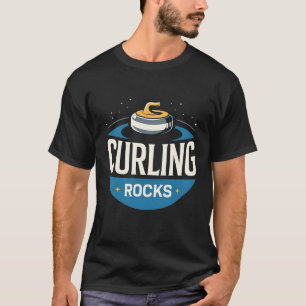 Curlingstenen Curling Sport Kampioen Speler T-shirt