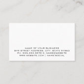 Curls- en golfpatroon visitekaartje (Achterkant)