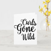 Curls Gone Wild Curly Hair Don't Care  Kaart (Gele Bloem)