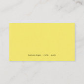 Curls over geel werk visitekaartje (Achterkant)