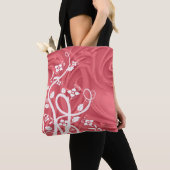 Curls over rood kunstwerk tote bag (Dichtbij)