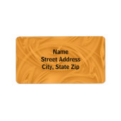 Curls over Sinaasappel Etiket (Voorkant)