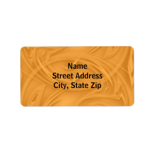 Curls over Sinaasappel Etiket