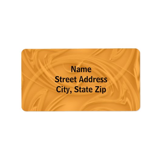 Curls over Sinaasappel Etiket (Voorkant)