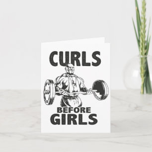 Curls voor meisjes - Gym Motivatie Kaart