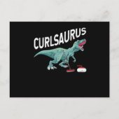 Curlsaurus Curling Saurus Dinosaur Curling Iron Briefkaart (Voorkant)