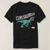 Curlsaurus Curling Saurus Dinosaur T-shirt (Design voorkant)
