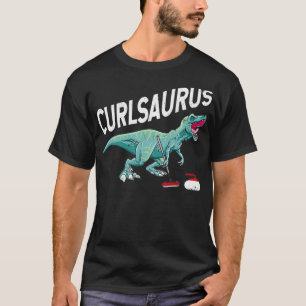Curlsaurus Curling Saurus Dinosaur T-shirt