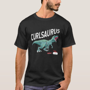 Curlsaurus Curling Saurus Dinosaur T-shirt