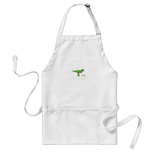 Curlsaurus Curling Saurus Winter Sports Lover Standaard Schort (Voorkant)
