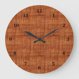 Curly Acacia Wood Grain look Grote Klok