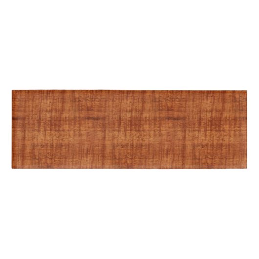 Curly Acacia Wood Grain look Naambadge (Voorkant)