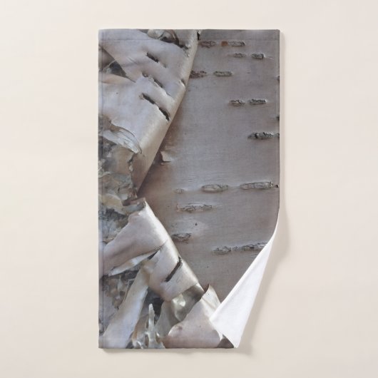 Curly Birch Bark Tree Rustic  Bad Handdoek (Handdoek)