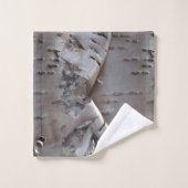 Curly Birch Bark Tree Rustic  Bad Handdoek (Wasdoekje)