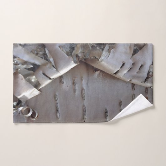 Curly Birch Bark Tree Rustic Bad Handdoek (Handdoek)