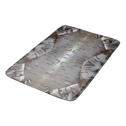 Curly Birch Bark Tree Rustic Badmat (Gekanteld)