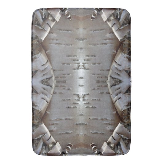 Curly Birch Bark Tree Rustic Badmat (Voorkant Verticaal)