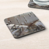 Curly Birch Bark Tree Rustic Bier Onderzetter (Linkerzijde)