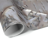 Curly Birch Bark Tree Rustic Cadeaupapier (Rol Hoek)