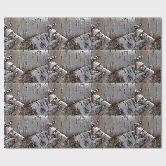 Curly Birch Bark Tree Rustic Cadeaupapier (Vlak)