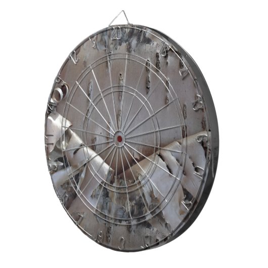 Curly Birch Bark Tree Rustic Dartbord (Voorkant Rechts)
