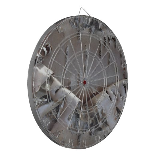 Curly Birch Bark Tree Rustic Dartbord (Voorkant Links)