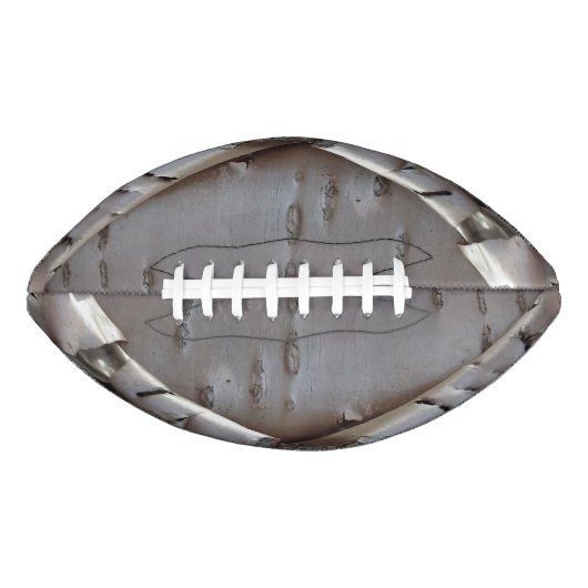 Curly Birch Bark Tree Rustic Football (Voorkant)