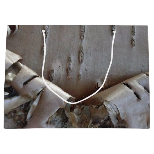 Curly Birch Bark Tree Rustic Groot Cadeauzakje (Voorkant)