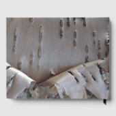 Curly Birch Bark Tree Rustic Guest Book Gastenboek (Achterkant)