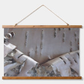 Curly Birch Bark Tree Rustic Hangend Wandkleed (Voorkant)