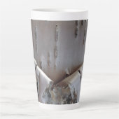 Curly Birch Bark Tree Rustic Latte Mok (Voorkant)