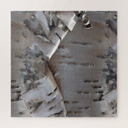 Curly Birch Bark Tree Rustic Legpuzzel (Horizontaal)