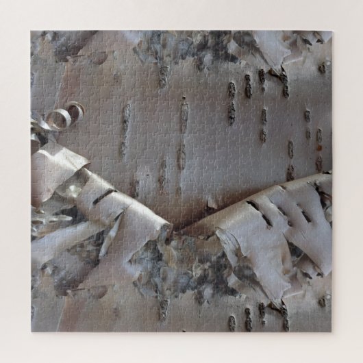 Curly Birch Bark Tree Rustic Legpuzzel (Verticaal)