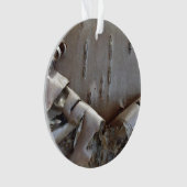 Curly Birch Bark Tree Rustic Ornament (voorkant)