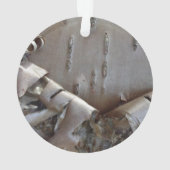 Curly Birch Bark Tree Rustic Ornament (achterkant)