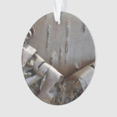 Curly Birch Bark Tree Rustic Ornament (voorkant)