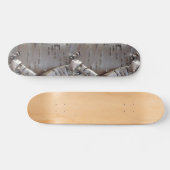 Curly Birch Bark Tree Rustic Persoonlijk Skateboard (Horizontaal)