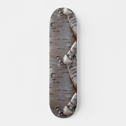 Curly Birch Bark Tree Rustic Persoonlijk Skateboard (Voorkant)