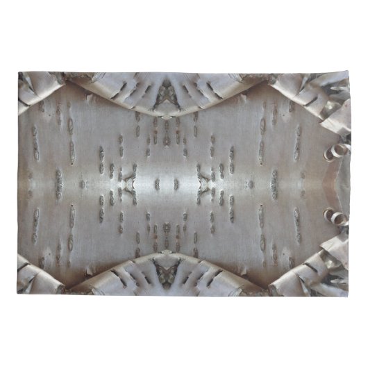 Curly Birch Bark Tree Rustic Pillowcase Kussensloop (Achterkant)