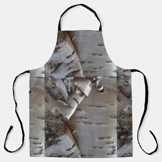 Curly Birch Bark Tree Rustic Schort (Voorkant)