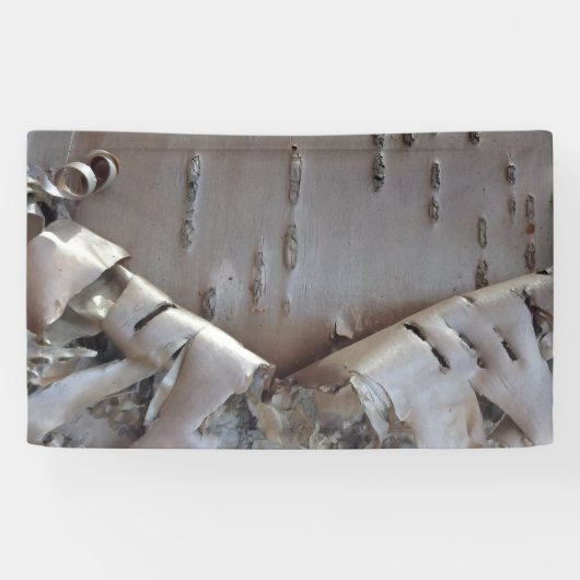 Curly Birch Bark Tree Rustic Spandoek (Horizontaal)