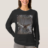Curly Birch Bark Tree Rustic T-shirt (Voorkant)