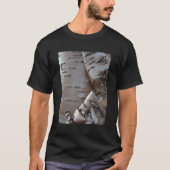 Curly Birch Bark Tree Rustic T-shirt (Voorkant)