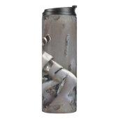 Curly Birch Bark Tree Rustic Thermosbeker (Gedraaid links)