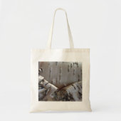 Curly Birch Bark Tree Rustic Tote Bag (Voorkant)